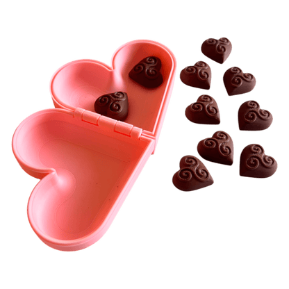 NEW - Heart Chocolate Box + 10 Chocolate Counters - CJECOPLAY Inc.