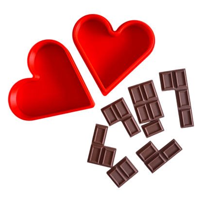 NEW - Heart Tinker Tray + Chocolate Puzzle - CJECOPLAY Inc.